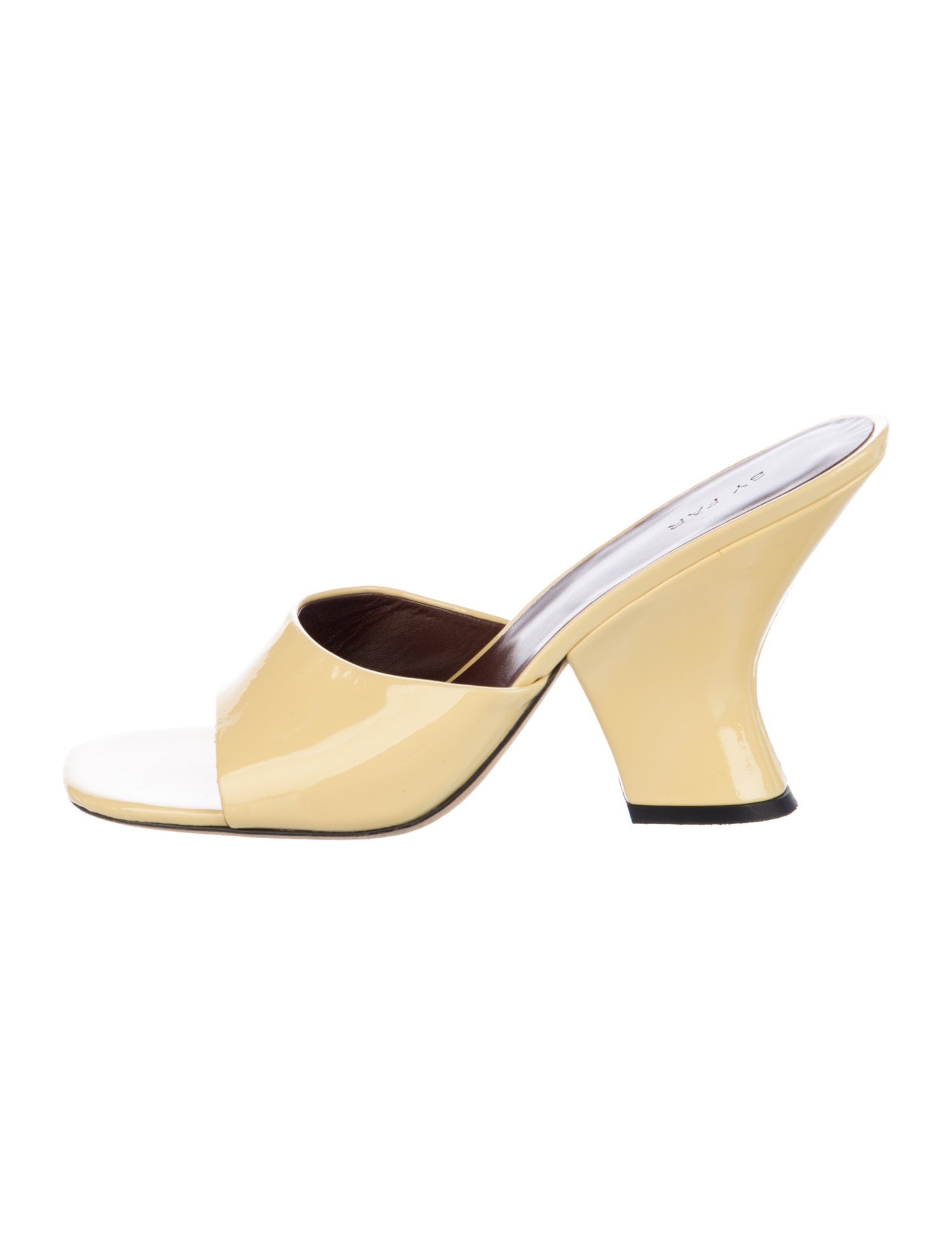 By Far Patent Leather Slides