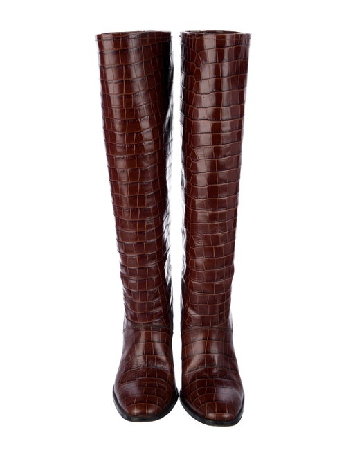 By Far Leather Patterned Boots