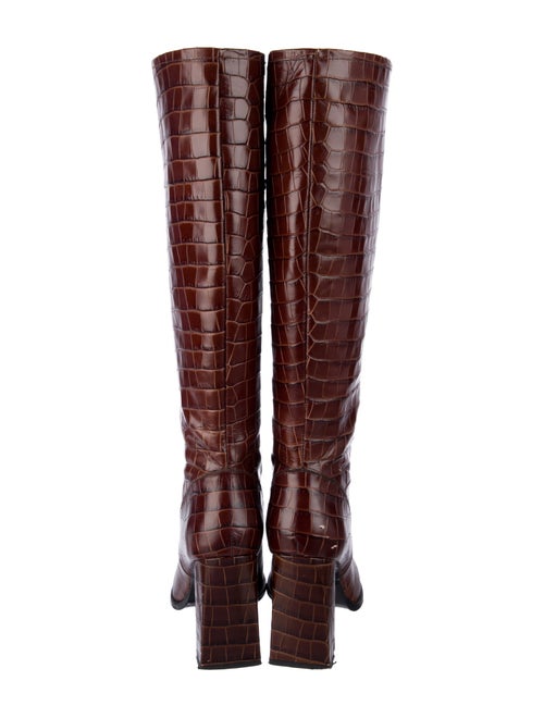 By Far Leather Patterned Boots