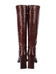 By Far Leather Patterned Boots