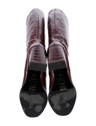 By Far Leather Patterned Boots