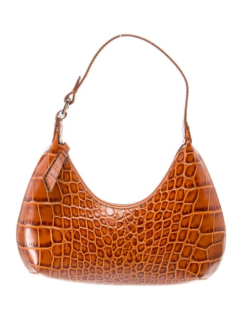 By Far Crocodile Shoulder Bag
