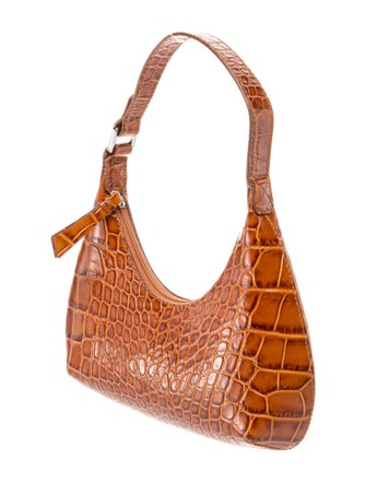 By Far Crocodile Shoulder Bag