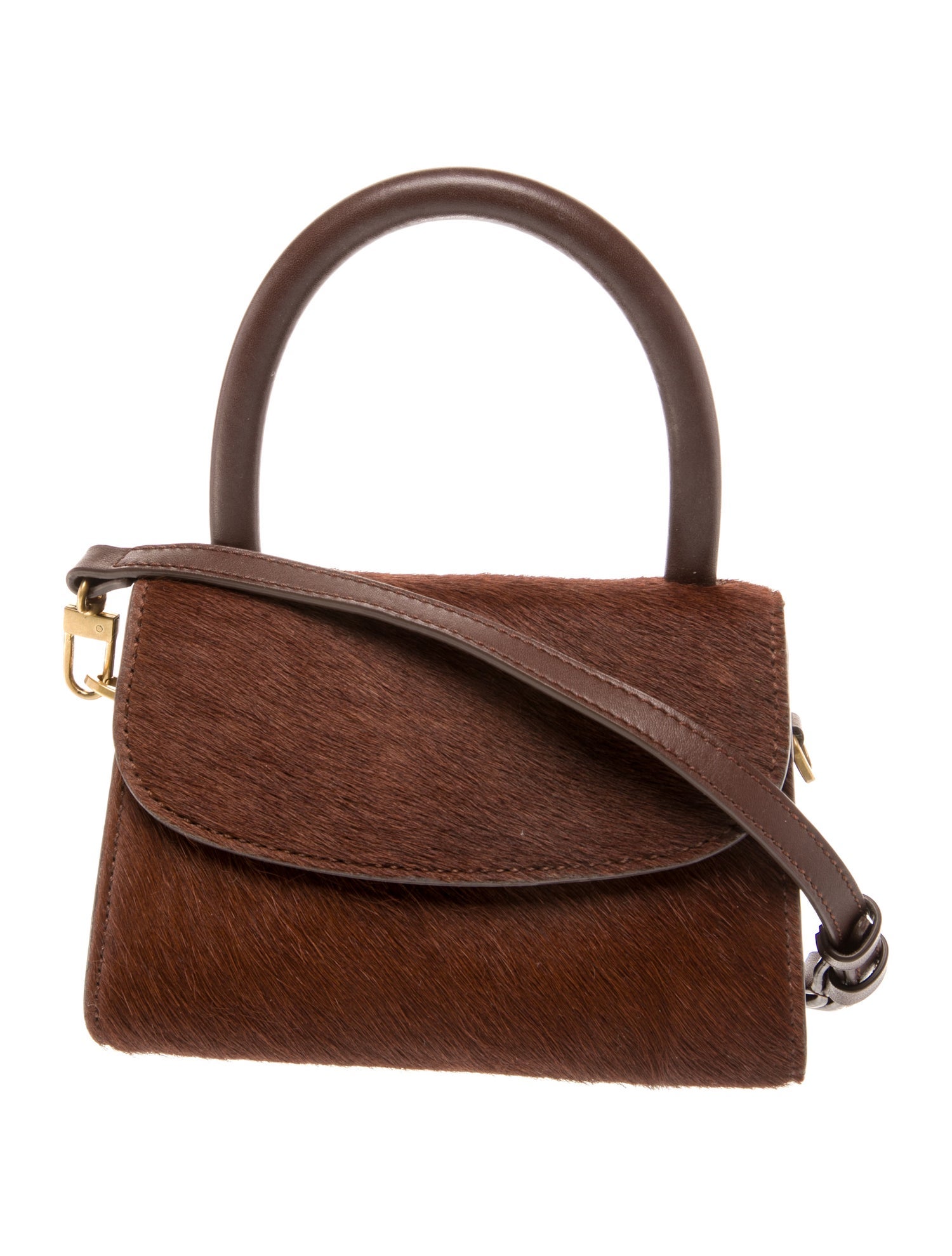 By Far Ponyhair Top Handle Bag