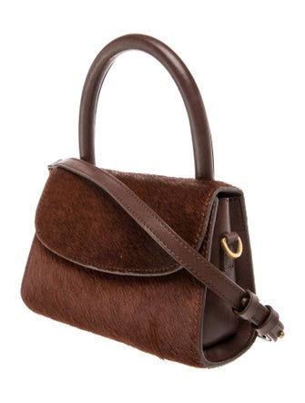 By Far Ponyhair Top Handle Bag