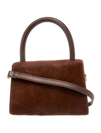 By Far Ponyhair Top Handle Bag