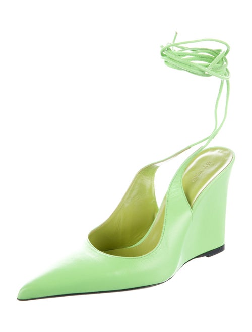 By Far Leather Slingback Pumps