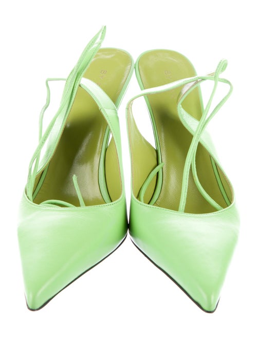 By Far Leather Slingback Pumps