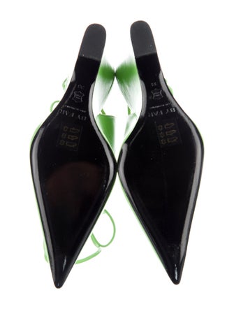 By Far Leather Slingback Pumps