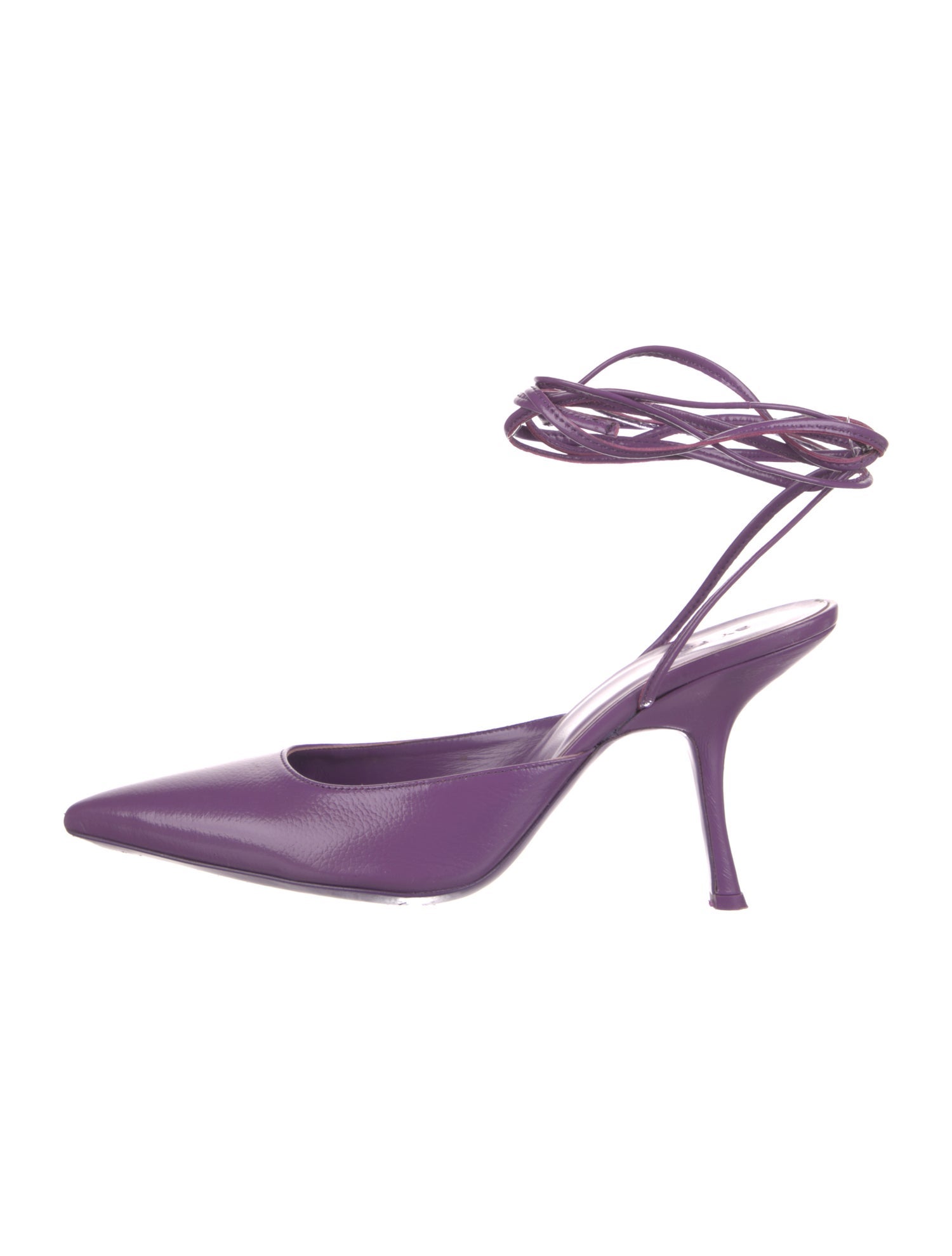 By Far Leather Slingback Pumps