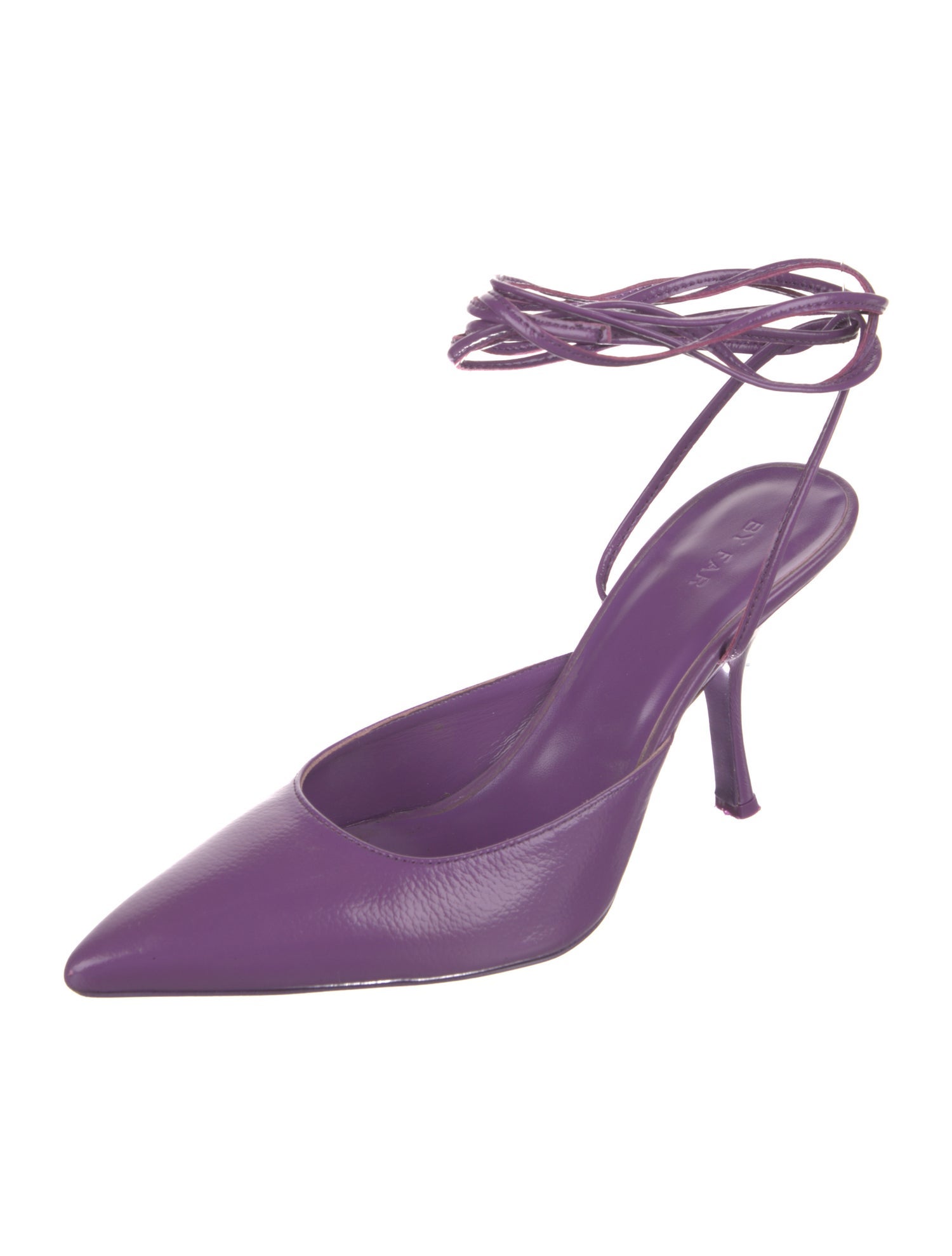 By Far Leather Slingback Pumps