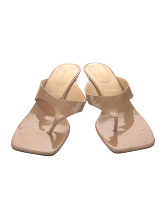 By Far Leather Slides