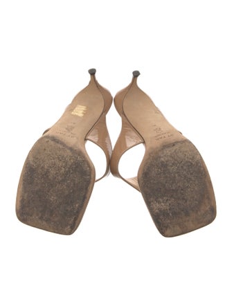 By Far Leather Slides