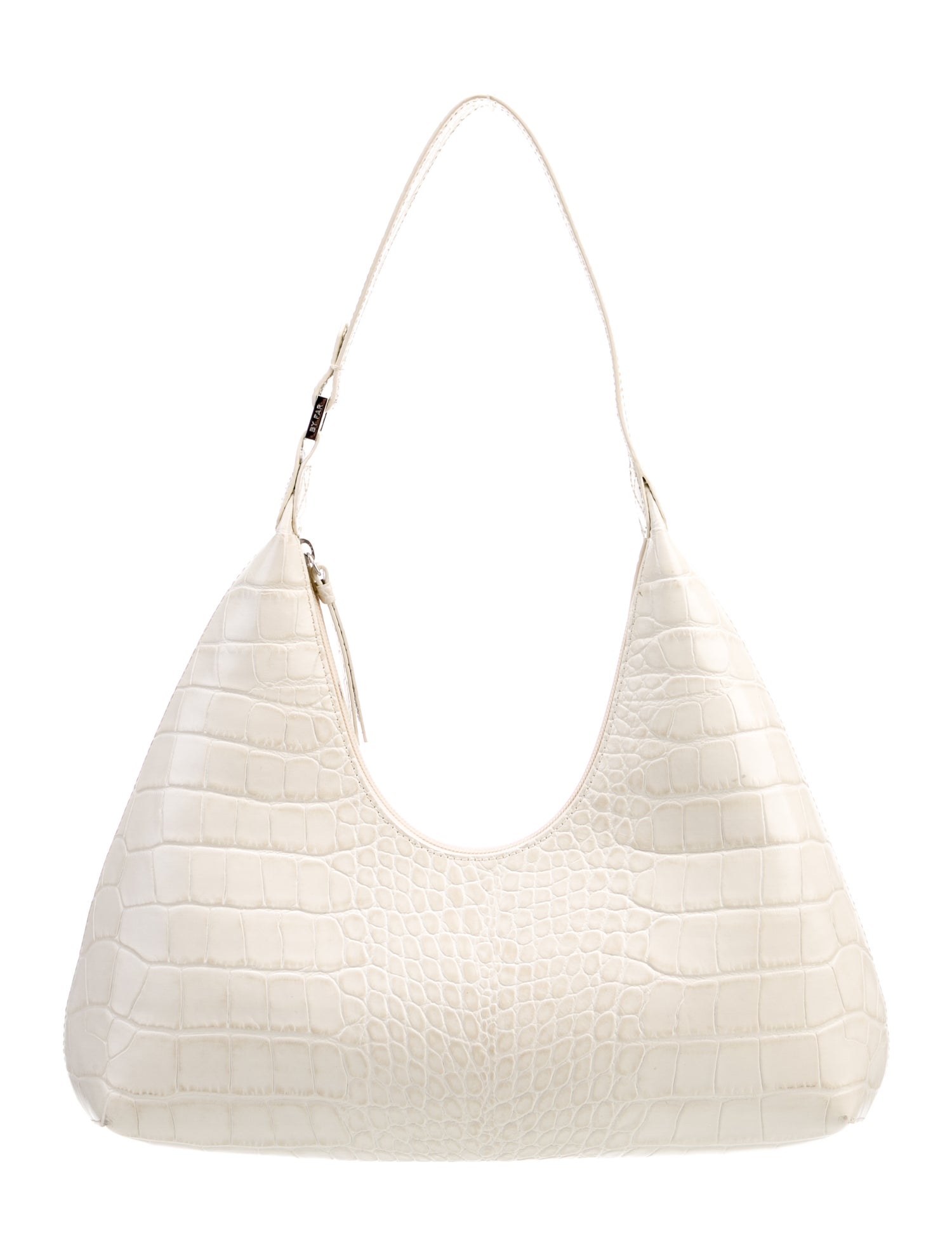 By Far Embossed Leather Shoulder Bag