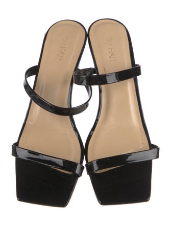 By Far Patent Leather Slides