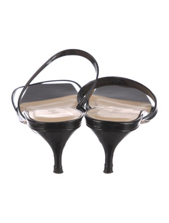 By Far Patent Leather Slides