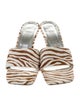 By Far Ponyhair Animal Print Slides