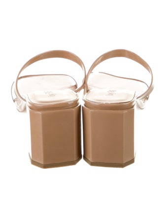 By Far Patent Leather Slides