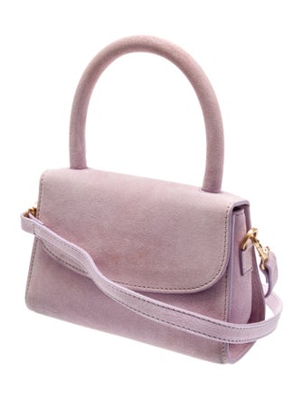 By Far Suede Top Handle Bag