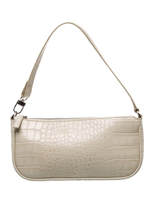 By Far Embossed Leather Shoulder Bag