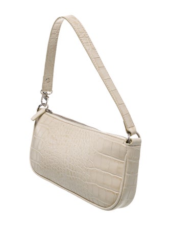 By Far Embossed Leather Shoulder Bag