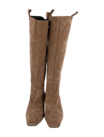 By Far Suede Riding Boots