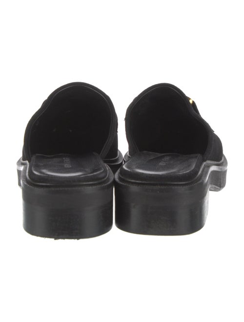 By Far Suede Chain-Link Accents Mules