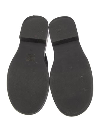 By Far Suede Chain-Link Accents Mules