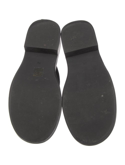 By Far Suede Chain-Link Accents Mules