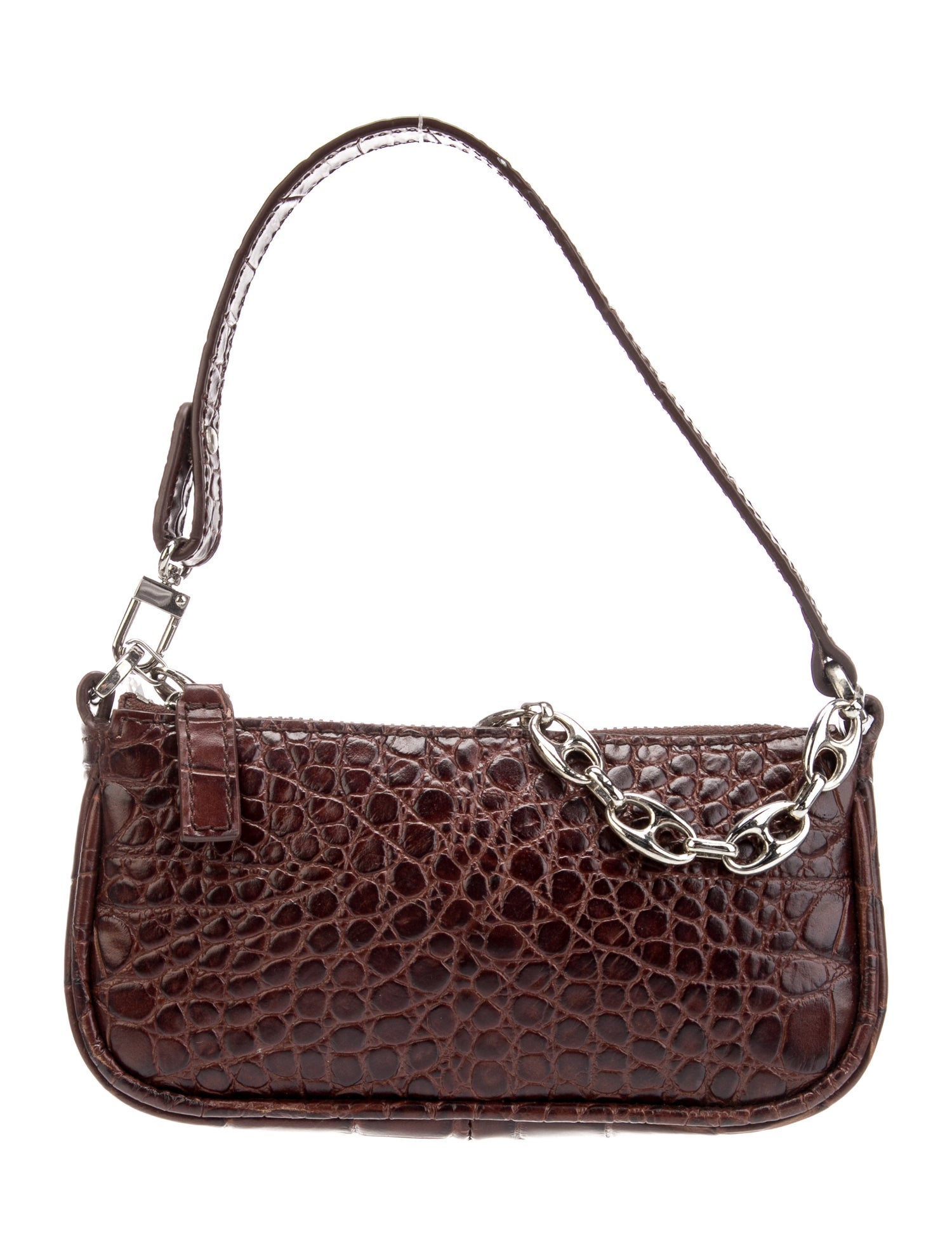 By Far Leather Top Handle Bag