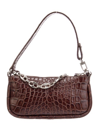 By Far Leather Top Handle Bag
