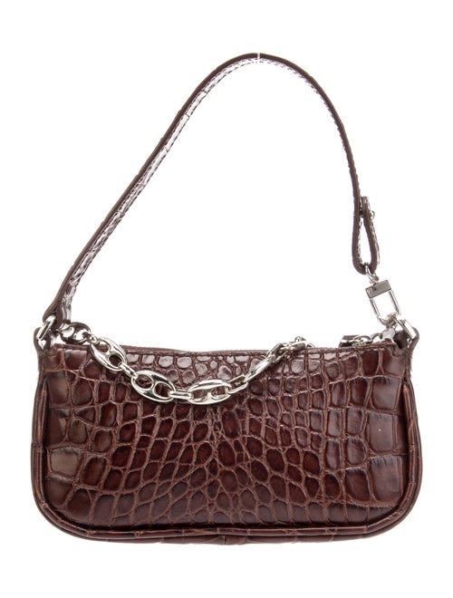 By Far Leather Top Handle Bag