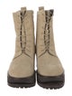 By Far Suede Combat Boots