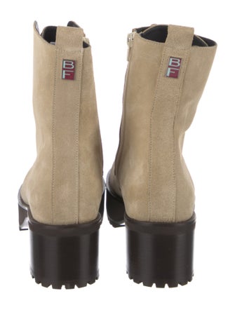 By Far Suede Combat Boots