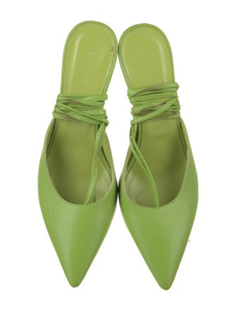 By Far Leather Slingback Pumps