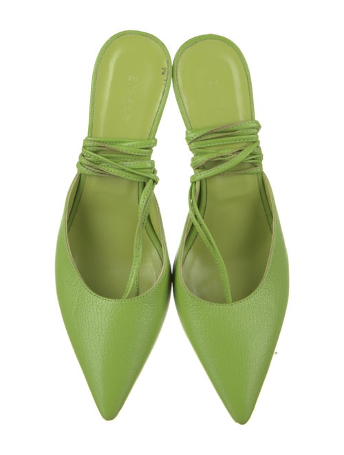 By Far Leather Slingback Pumps