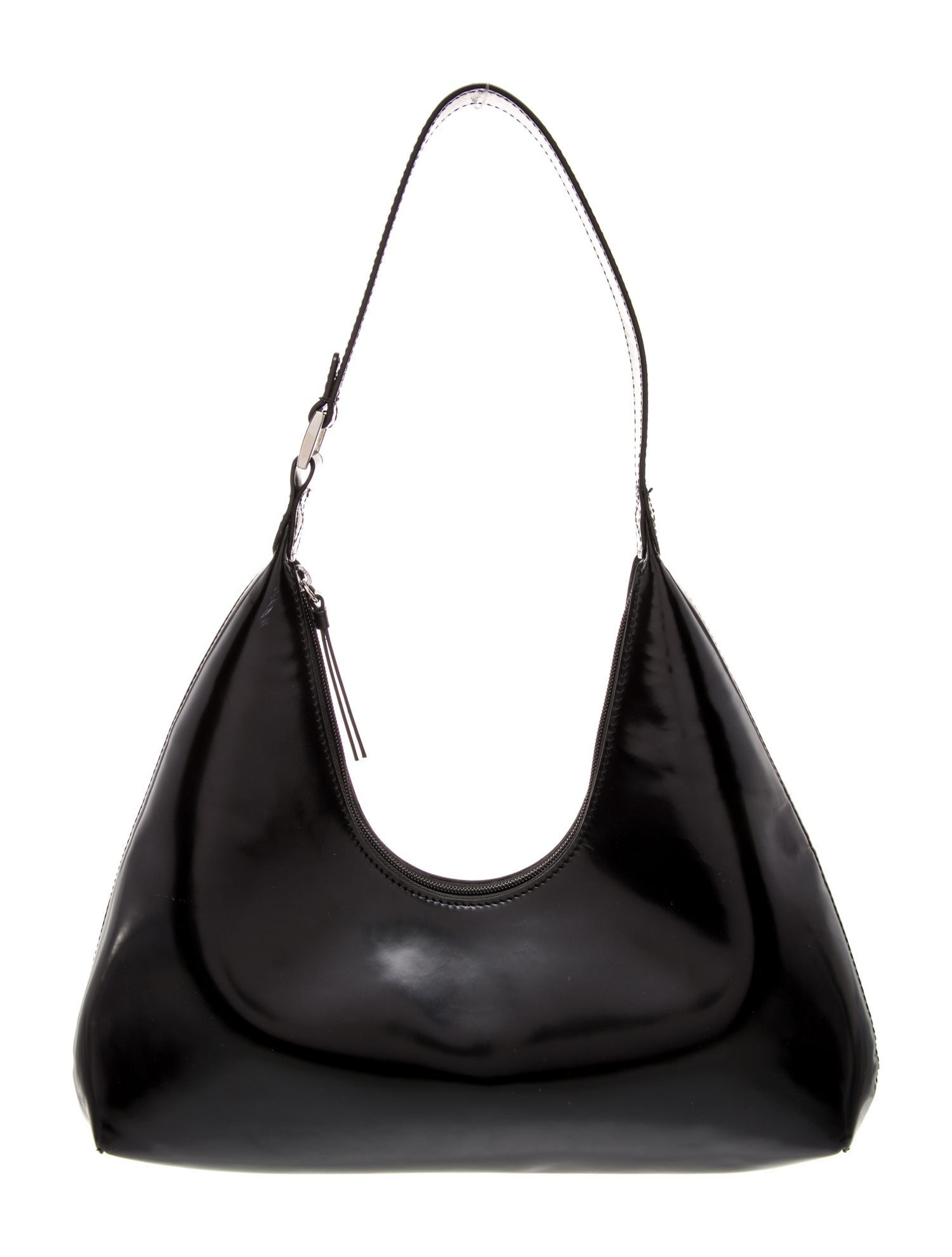 By Far Patent Leather Top Handle Bag