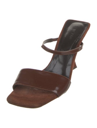 By Far Patent Leather Slides