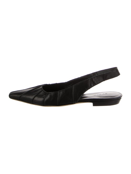 By Far Leather Slingback Flats