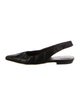 By Far Leather Slingback Flats