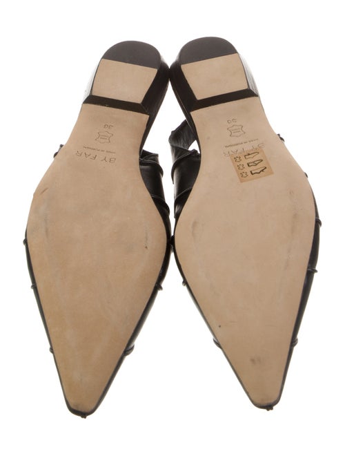 By Far Leather Slingback Flats