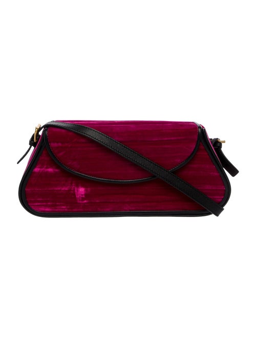 By Far Velvet Top Handle Bag