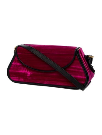 By Far Velvet Top Handle Bag