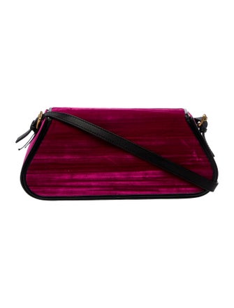 By Far Velvet Top Handle Bag