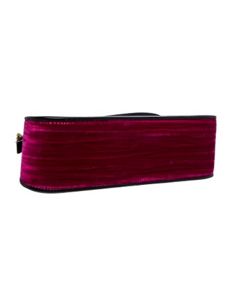 By Far Velvet Top Handle Bag