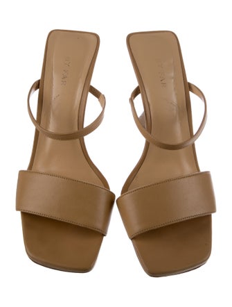 By Far Leather Slides