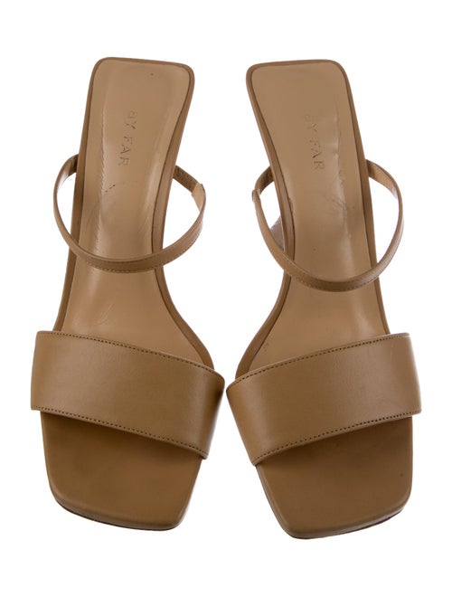 By Far Leather Slides