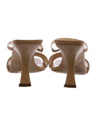 By Far Leather Slides