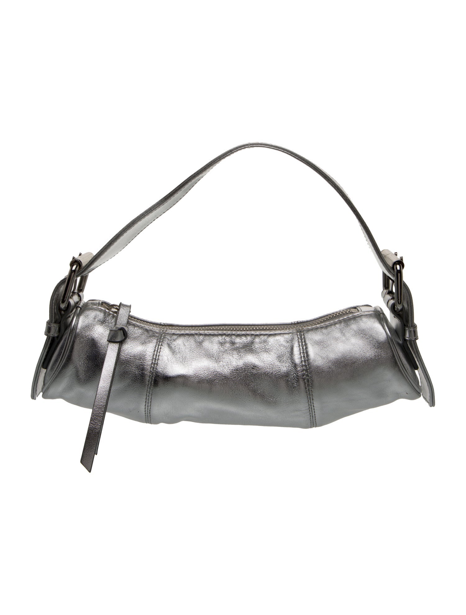 By Far Leather Top Handle Bag