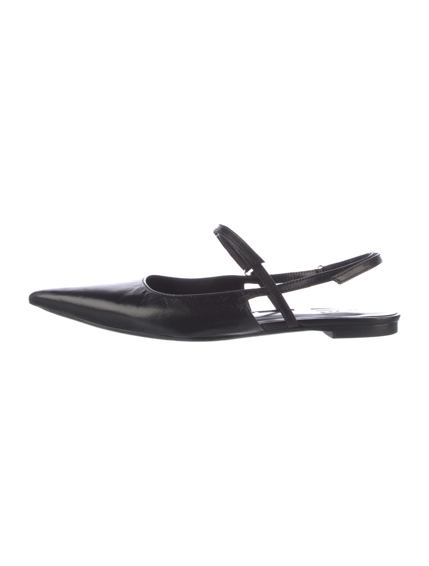 By Far Leather Slingback Flats